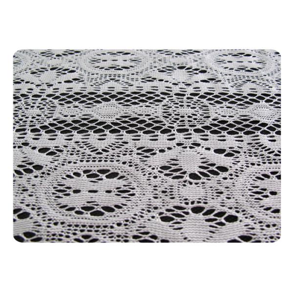 White Polyester Lace Fabric
