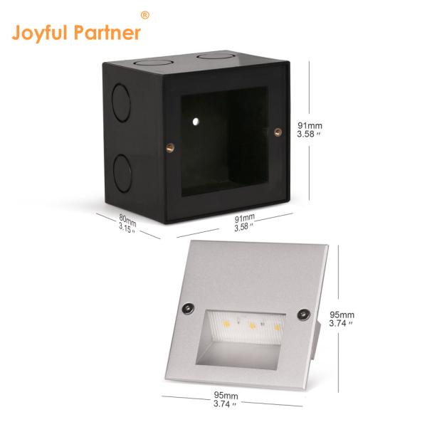 1.5W 3W Lâmpadas de passo LED à prova d'água IP65 Largas Lâmpadas de passo LED Exteriores