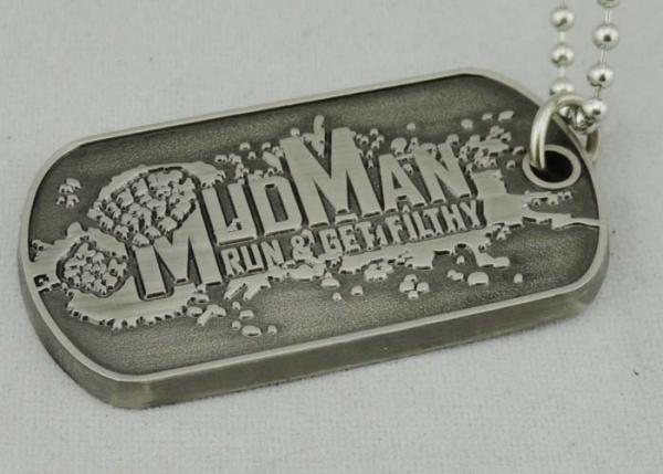 2.0 Inch Zinc Alloy Personalized Dog Tags Die Casting , Soft Enamel Tags