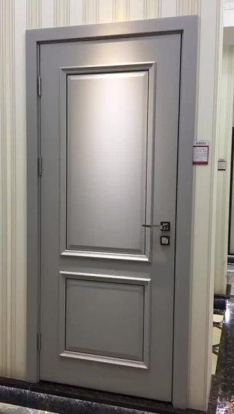 ROHS Plain Solid Wood Internal Doors White Soundproof Environmental Protection