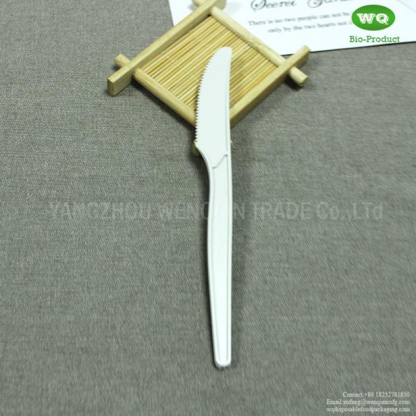 Disposable Bio-Based Plastic Cutlery Knife,Disposable Utensils - Forks, Spoons & Knives Made From Potato Starch