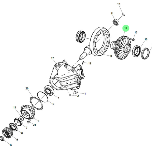 AZ710032000059 Differential Carrier Heavy Duty For Commercial Vehicle Transmission
