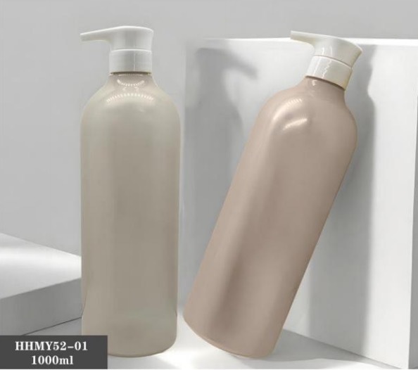 Customized Plastic Luxury Shampoo Bottles 1000ml PET Bottle