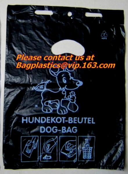 Soft loop handle 100% biodegradable plastic bags plastic bag biodegradable, COMPOSTABLE