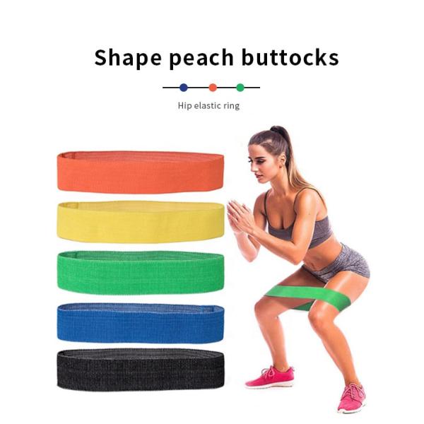 Rubber Silk Nylon Fabric Hip Circle Band , Resistance Hips Slimming Belt