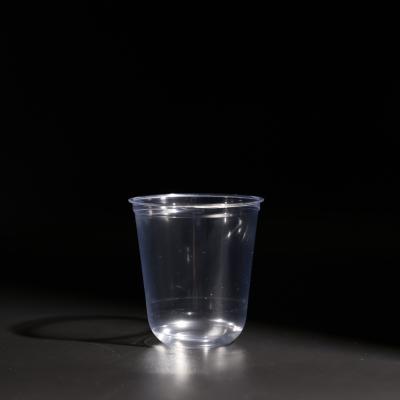 Plastic Disposable Cup 14oz Clear Plastic PET Tumblers For Cold Beverages