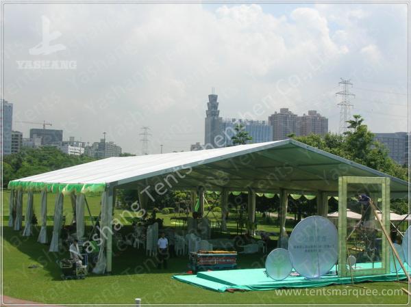 300 People White Sunshade Outdoor Event Tent , Party / Festival Event Tent