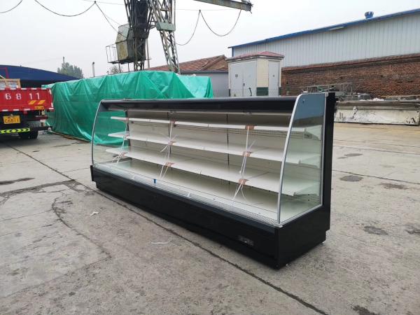 Adjustable Shelves Open Merchandiser Cooler Electric With LED Lights