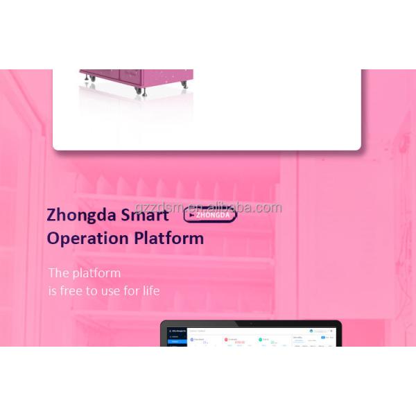 Zhongda Customize Design Vending Machines Makeup Tool Lashes Hair Bundle Vending Machine