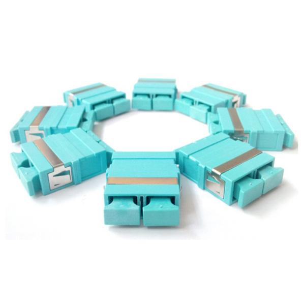SC Duplex Fiber Optic Adapter Single / Multi Mode Type Various Color