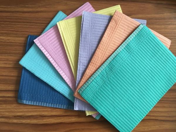 Disposable multi-colored  dental pad for hospital,dental clinic,beauty.125pcs/bag