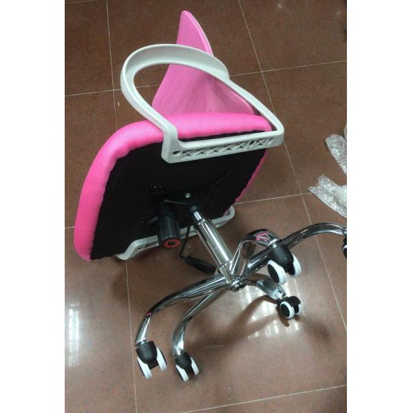 Black Basic Desk Chair , Ergonomic Mesh Office Chair Adjustable Arms Headrest