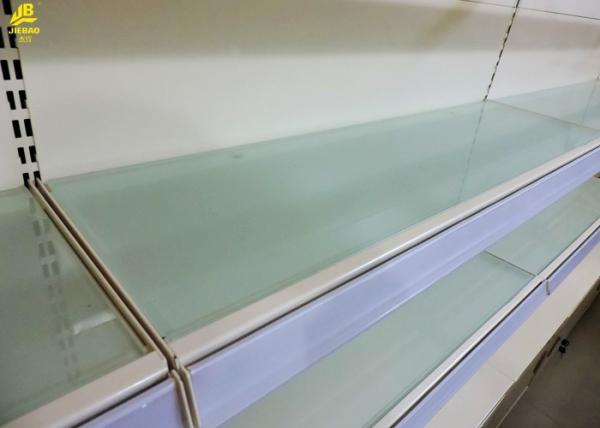 Double Side Pharmacy Display Racks With Glass Layer 30kg/ Layer Loading Capacity