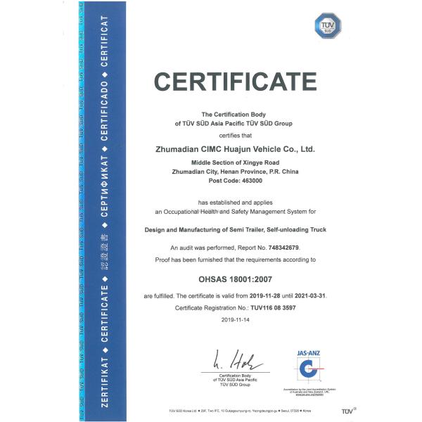 CIMC HUAJUN 60 Ton High Side Board Fence Semi Transport Trailer with CE Certification