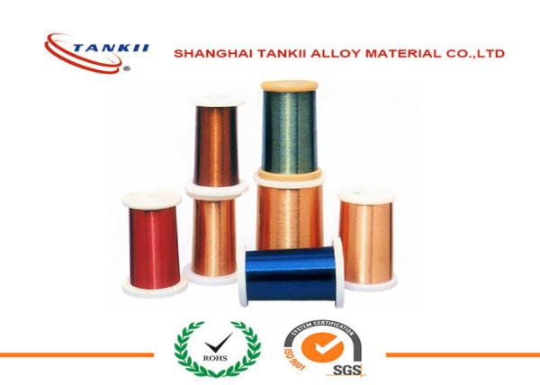 Round Flat Manganin Wire 0.1mm Enameled Wire Used For Winding Resistors