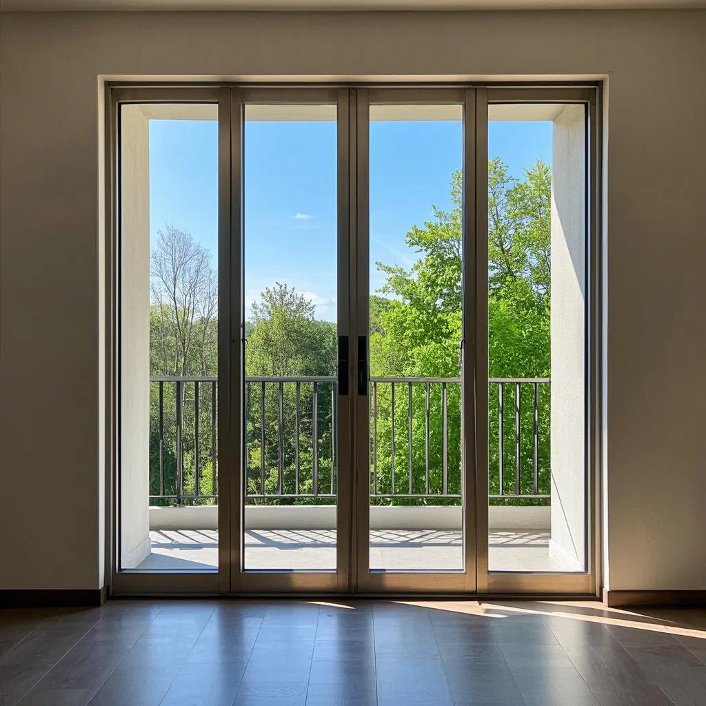 China custom toilet aluminium glass sliding doors aluminum alloy titanium magnesium alloy mute door partition door