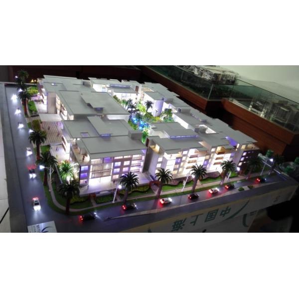 Architecture scale model with led light , 3d building model