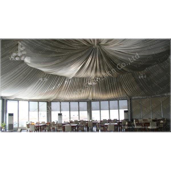 Replacement Tent Parts Decorative Lining Satin Cloth / Trevira CS Material