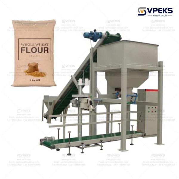 Double Weighing System Semi Automatic Packing Machine VPK-SC50 With 4KW Power