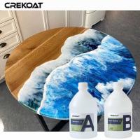 1/1 Ratio résine époxy transparente idéale pour créer des tables de rivière en résine personnalisées