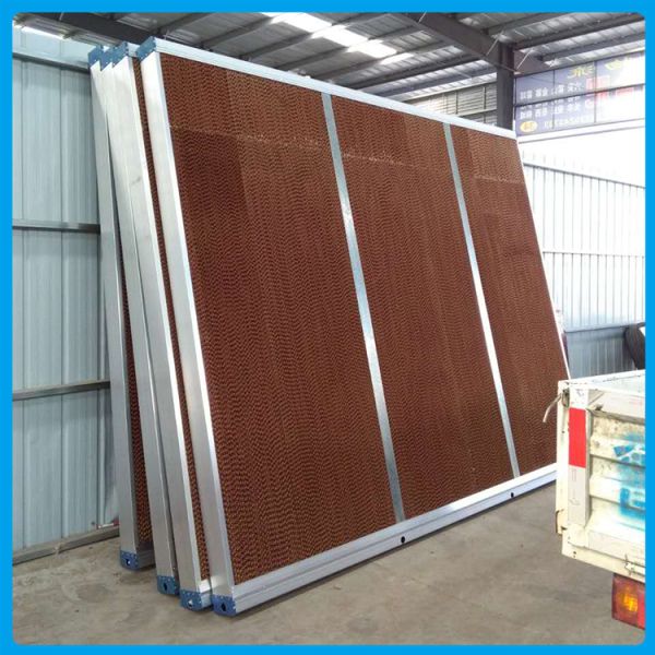 Air Curtain 7090 Greenhouse and Poultry Farm Evaporative Cooling Pad Honey Comb Wet Curtain Cooling Pad With Frame