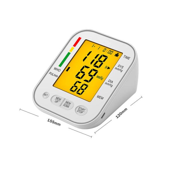 Local Language Arm Blood Pressure Monitors 0 - 280 mmHg 396g Automatic Storage