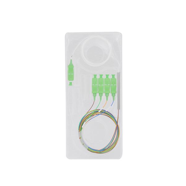 1x4 Fiber Optic PLC Splitter Gpon Passive Apc Connector 1.5m FTTH Networking