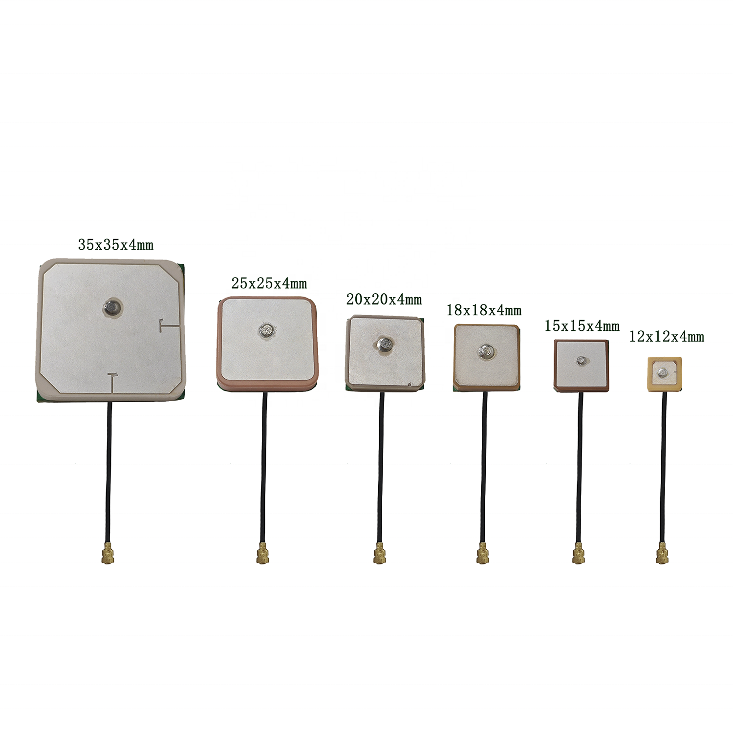 Small Mini GPS/GNSS Active Ceramic Embedded Antenna U.FL Connector 1560-1610MHz Frequency Range 28dBi