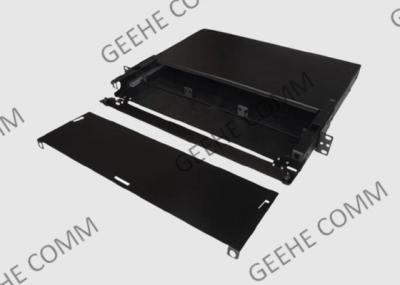 Slide Out 1U 3 Adapter Fiber Patch And Splice Panel