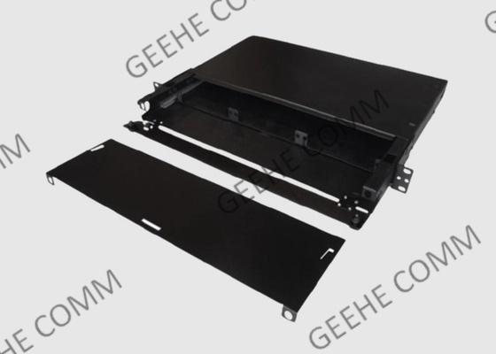 Slide Out 1U 3 Adapter Fiber Patch And Splice Panel