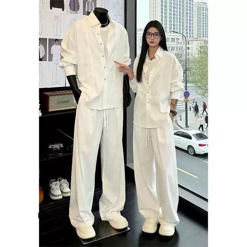 Cotton Linen Shirt & Trousers Set (Men)