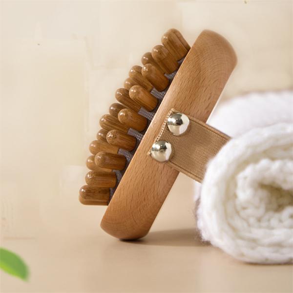 Massage Area Full-body Wooden Body Meridian Massage Brush Gua Sha Massager Comb With Air Bag for Scalp Massage Comb