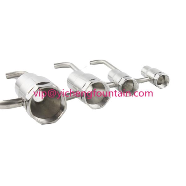 SS Foam Fountain Nozzle Heads Bubble Forming Fountain Nozzles 1/2 Inches - 3 Inches