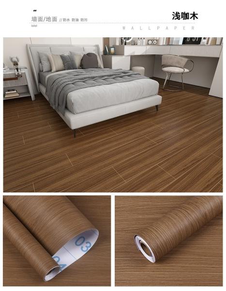 OEM Waterproof Floor Stickers Vinyl TPH Flooring Sticker 0.46mm Thickness