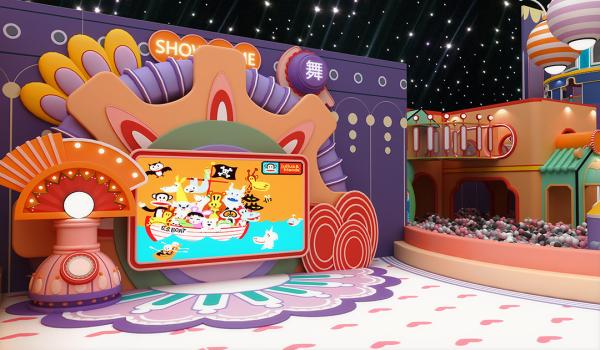 Équipement de terrain de jeux intérieur commercial pour enfants de 3 à 12 ans