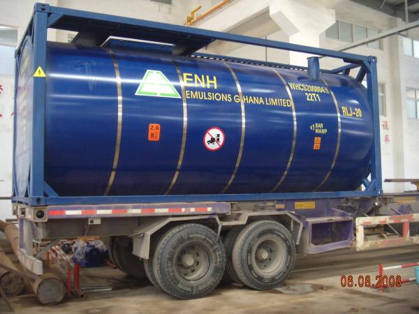 Stackable Bule  Bitumen Tank Container Asphalt Storage Tank ISO Approved