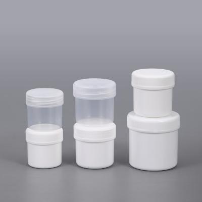 Clear White Butter Storage Small Plastic Jars Canning For Food Powder 30ml-1000ml