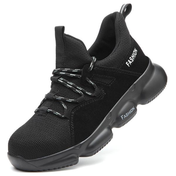 Gaomi Shengjie Steel Toe Fly Knitting Breathable Man'S Pu Outsole Sport Working Safety Shoes