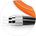 ST から ST 工業用プラスチック光学パッチコード POF ファイバーパッチコード ST/ST コンネクタ