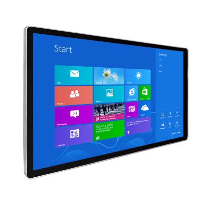 65 Inch Wall Mounted Digital Signage Video Monitor Digital Touch Screen Kiosk