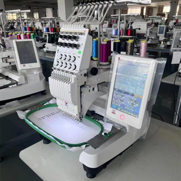 Automatic Computerised Embroidery Machine For Sweaters 4 Head Caps Screen