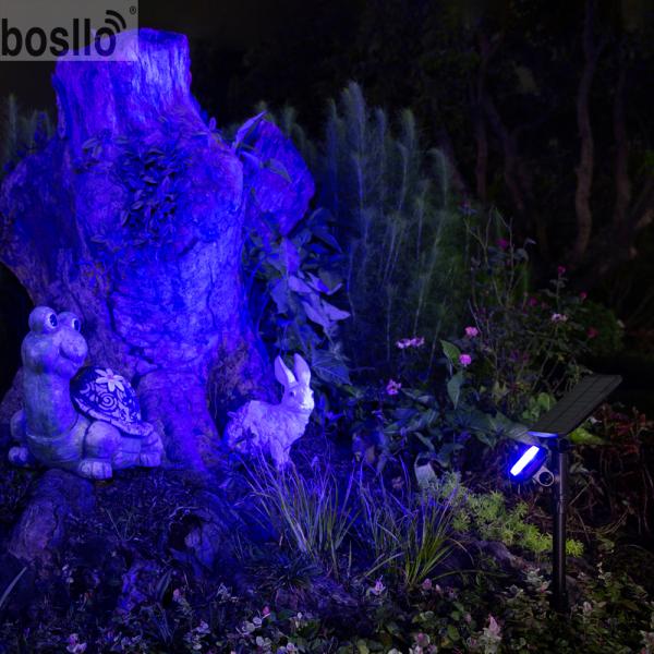 Lampes solaires de jardin économes en énergie avec batterie 3.7V 2200MAH Panneau de silicium monocristallin Li-ion