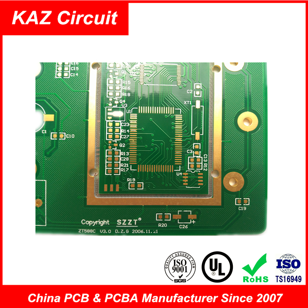 10 наслаивает PCB платы с печатным монтажом 3.0mm FR4 1oz ENIG электронный