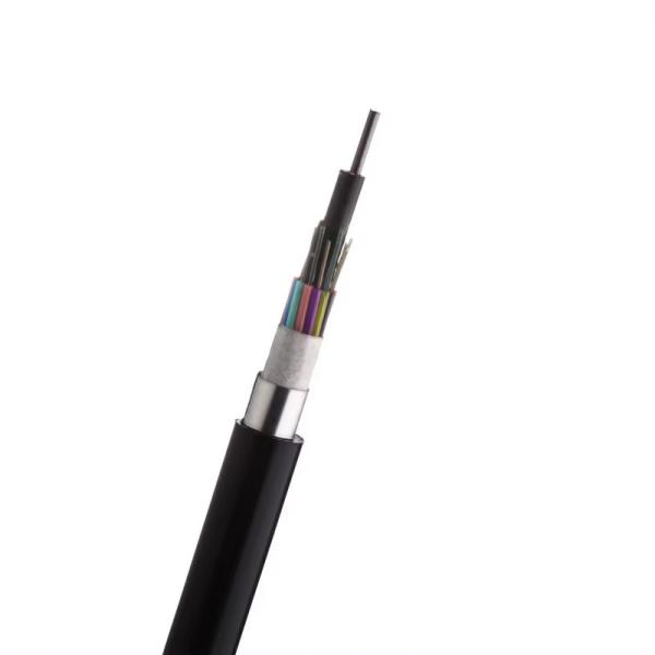 Câble à fibre optique GYTA 24 cœurs monomode aérien, câble à fibre G652d