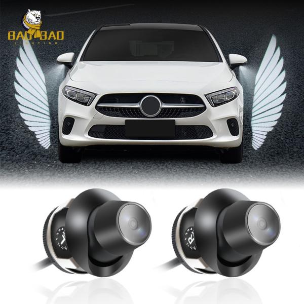 12V Angel Wing Set Espelho do carro Luz de luxo Mini Projector Disponível Luz