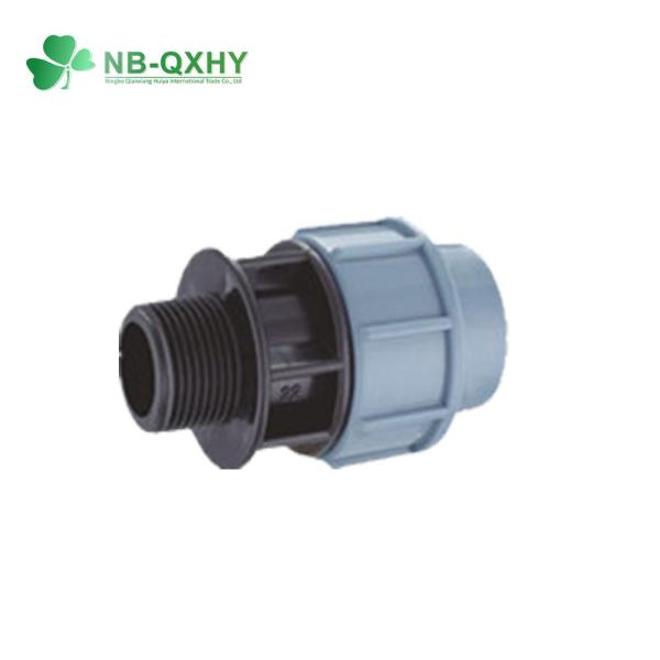Cor clara QX Pn16 PP de compressão de alta pressão para aplicações de canalização