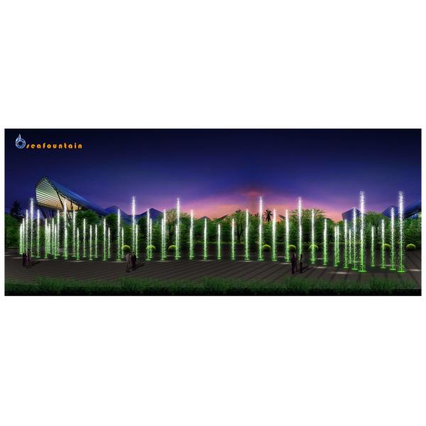 Нержавеющая сетка Большой сухой наружный напольный фонтан воды