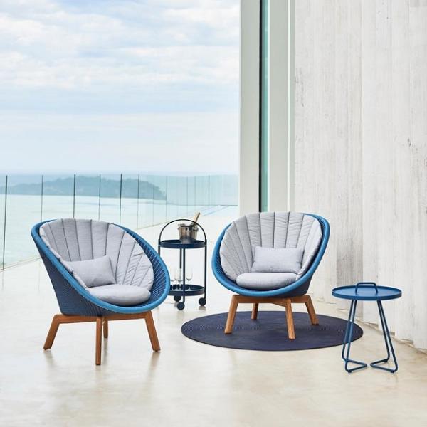 Outdoor Furniture Rattan Patio Garden Chairs Peacock Lounge Chair Optional Folded
