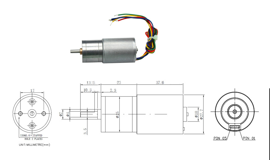 шарикоподшипника мотора 12V 24V шестерни DC 25mm Gearmotor Dc миниатюрного безщеточный