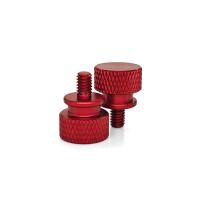 Parafusos anodizados de aluminio rojo